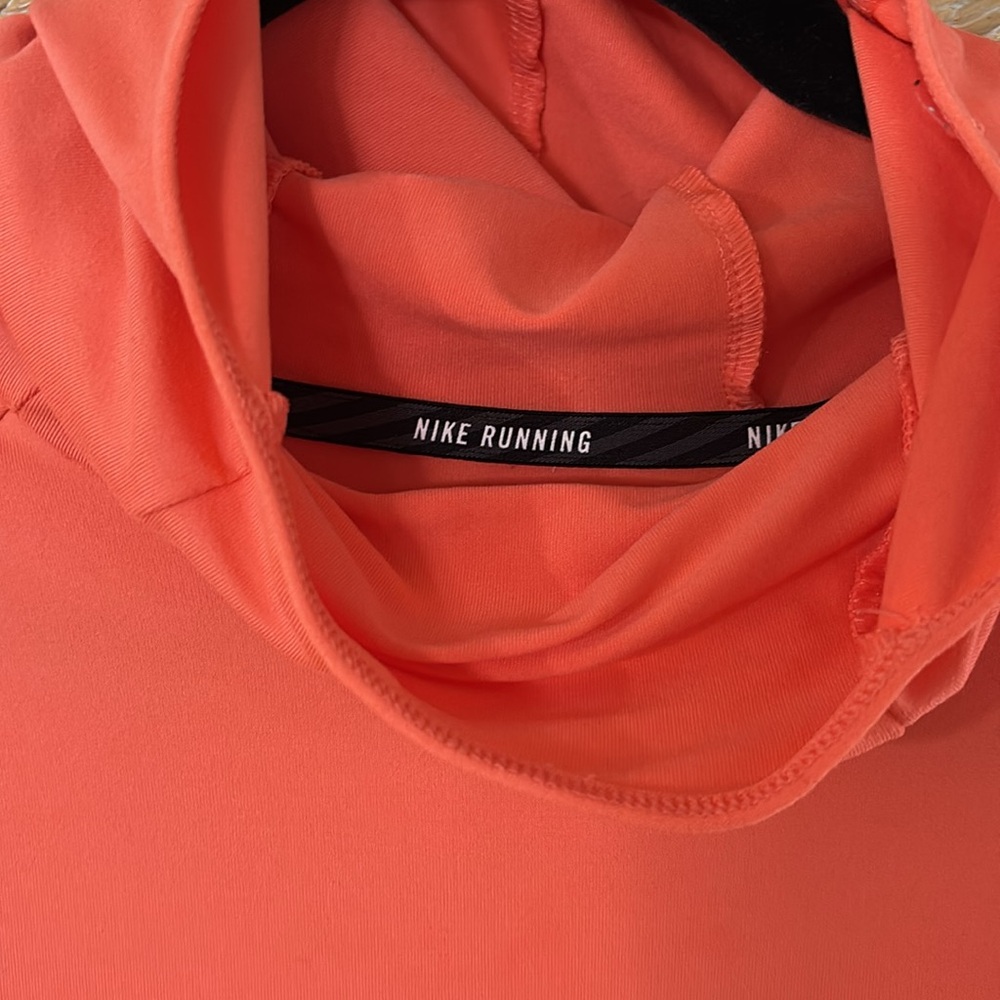 Nike Dri-Fit, Vibrant Orange Run/Walk Hoodie. - Picture 2 of 7